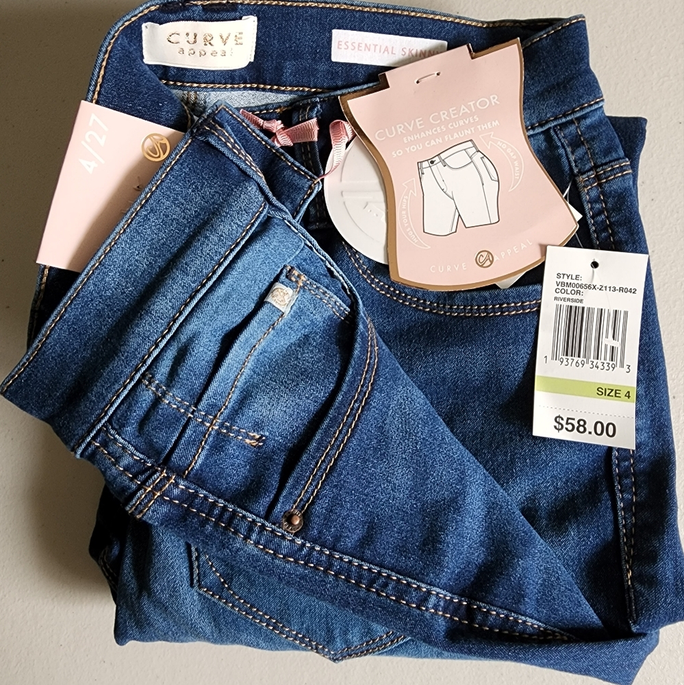 Curve Appeal sz 4 new with tags jeans